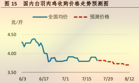 國(guó)內(nèi)白羽肉雞收購(gòu)價(jià)格走勢(shì)預(yù)測(cè)圖